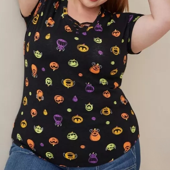 torrid Tops - Torrid Pixar Toy Story Halloween Cage Front Top Black 1X